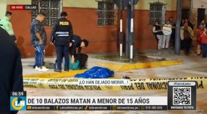 Dos adolescentes mueren tras recibir más de 10 balazos en el Callao | VIDEO