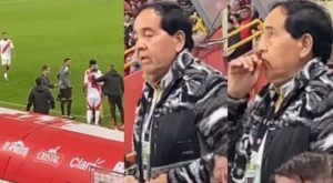 ‘Lalo’ Archimbaud conmueve con su reacción tras debut de su hijo en el Perú vs. Colombia