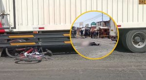 Estibador muere atropellado por tráiler mientras se dirigía a su trabajo en bicicleta