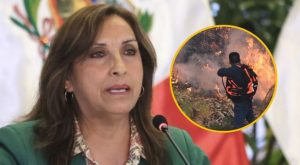 Dina Boluarte anuncia que se declarará en emergencia tres regiones por incendios forestales