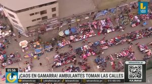 ¡Caos en Gamarra! Ambulantes se apropian de calles del emporio comercial de La Victoria