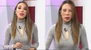 Periodista se descompensa cuando presentaba noticiero en vivo