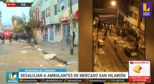 Violento desalojo en mercado de San Hilarión en SJL