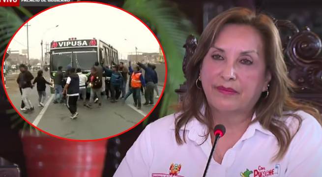 Dina Boluarte a transportistas: «un paro o dos no va a resolver el problema»