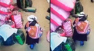 Señora fue aplastada por varios sacos de papa dentro de mercado [Video]