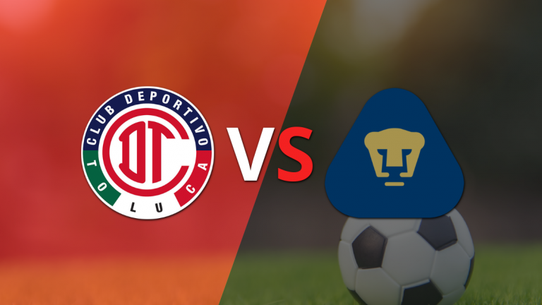 Al comienzo del segundo tiempo, Toluca FC y Pumas UNAM empatan 1-1