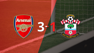 Arsenal supera por 3-1 a Southampton tras dar vuelta el partido