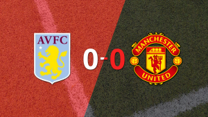 Sin goles, Aston Villa y Manchester United igualaron el partido