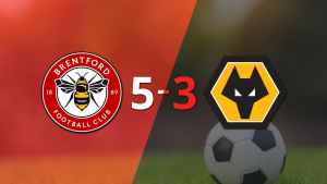 Brentford dio el golpe y le ganó a Wolverhampton por 5-3