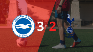 Partido de muchos goles y triunfo de Brighton and Hove sobre Tottenham