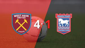 West Ham United golea 4-1 a Ipswich Town