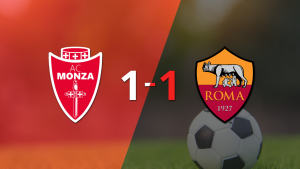 Monza no pudo en casa ante Roma y empataron 1-1