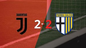 En un emocionante partido, Juventus y Parma empataron 2-2