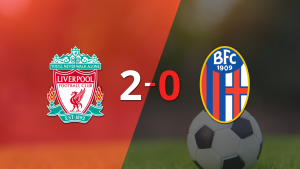 Bologna cayó derrotada ante Liverpool por 2-0