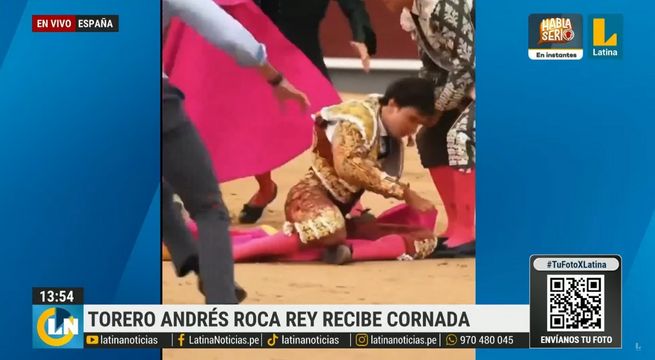 Andrés Roca Rey queda grave tras brutal ataque de toro | VIDEO