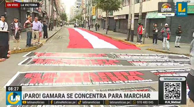 Gamarra: trabajadores se alistan para marchar hacia Palacio de Gobierno