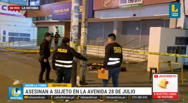 La Victoria: Asesinan a un jalador de pasajeros en plena avenida 28 de julio [VIDEO]