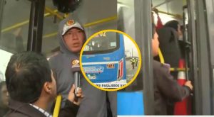 Reportero de Latina queda ‘atrapado’ en bus durante transmisión en VIVO | VIDEO