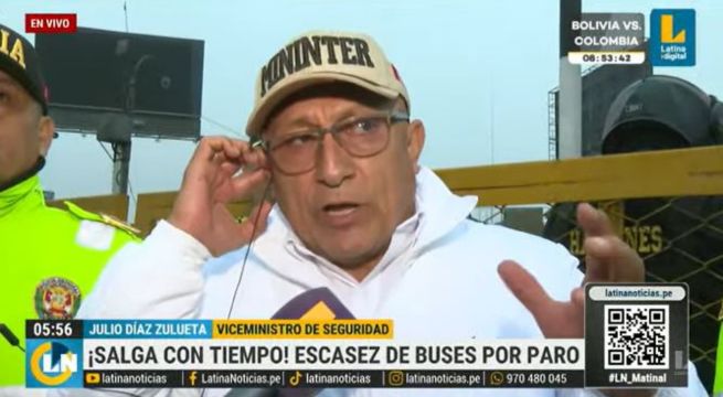 Viceministro de Seguridad Pública asegura que hay «normalidad» en el transporte pese a pocos buses por paro