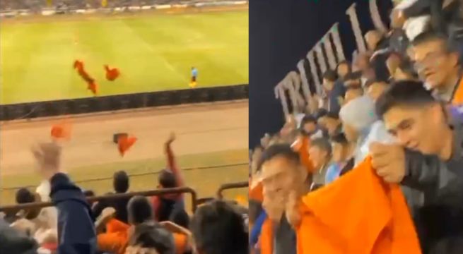 UCV regaló camisetas naranjas e hinchas de Mannucci las botaron en pleno partido [VIDEO]