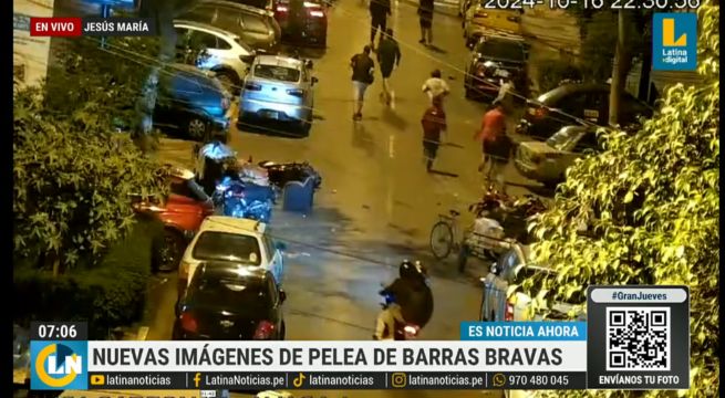 Cámaras de seguridad captaron la pelea entre barristas en Jesús María [VIDEO]