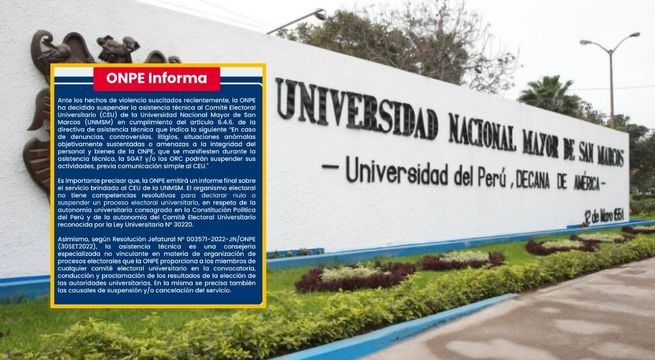 Suspende proceso de elecciones internas en San Marcos tras actos de violencia | VIDEO