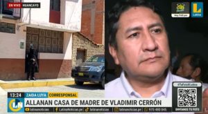 Vladimir Cerrón: realizaron operativo de captura y búsqueda en casa de su madre