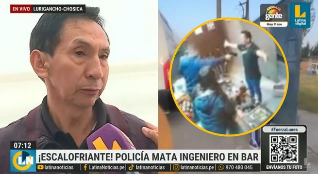 Padre de ingeniero asesinado por policía en bar: “Mañana es mi cumpleaños y me toca enterrarlo”