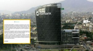 Interbank admite que datos de sus clientes «han sido expuestos por un tercero sin nuestra autorización»