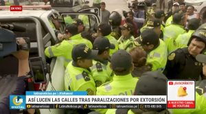 Jicamarca: Detienen a 3 personas durante marcha por paro de transportistas