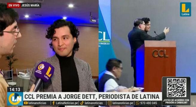 Jorge Dett, periodista de Punto Final, tras recibir  reconocimiento de CCL: “Se lo dedico a mi hijo”