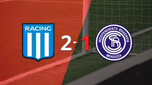 Racing Club supera por 2-1 a Independiente Riv. (M) con gol agónico tras dar vuelta el partido