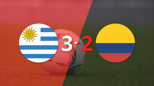 Emocionante partido termina con victoria de Uruguay 3-2 ante Colombia