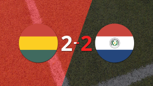 Paraguay empató 2-2 contra Bolivia sobre el final del partido