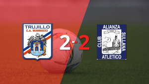 Alianza Atlético empató con Carlos A. Mannucci y Renato Espinosa anotó dos goles