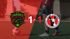 FC Juárez saca agónico empate ante Tijuana con gol de Ángel Zaldívar