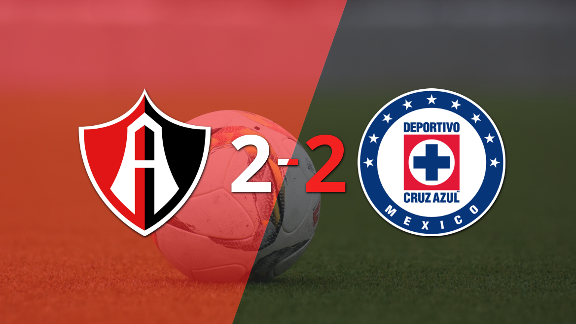 Empate agónico de Atlas ante Cruz Azul con un decisivo gol de Edgar Zaldivar