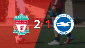 Liverpool voltea el marcador y triunfa 2 a 1 ante Brighton and Hove