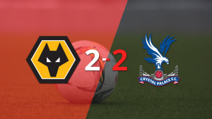 Wolverhampton y Crystal Palace sellaron un empate a dos