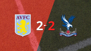 Empate a 2 entre Aston Villa y Crystal Palace