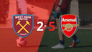 Un inspirado Arsenal propina una paliza a West Ham United con una goleada 5 a 2