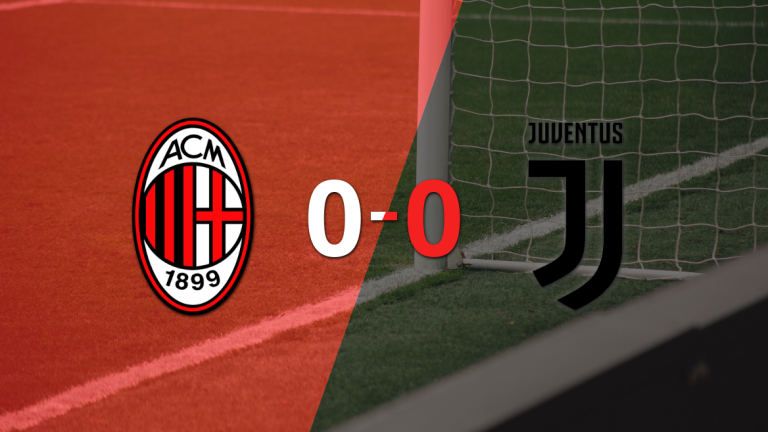 Milan y Juventus igualaron sin goles en el marcador