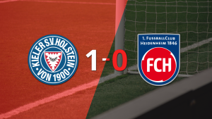 Holstein Kiel venció a Heidenheim 1 a 0 en el estadio Holstein-Stadion