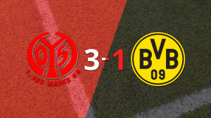 Con muchos goles, Mainz derrotó 3-1 a Borussia Dortmund