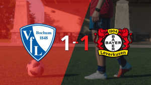 Bochum logró un agónico empate ante Bayer Leverkusen