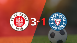 Gran victoria de FC St. Pauli sobre Holstein Kiel por 3-1