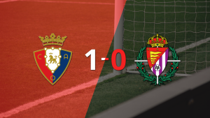 Osasuna venció a Valladolid 1 a 0 en el estadio el Sadar con un gol de penal