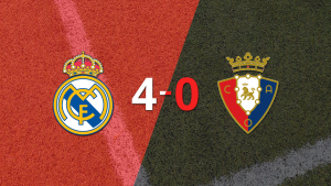 Osasuna no opuso resistencia y fue goleado por Real Madrid con hat-trick de Vinicius Júnior