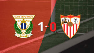 Leganés venció a Sevilla 1 a 0 en el estadio Municipal de Butarque con un gol de penal