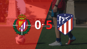 Una gran actuación de Atlético de Madrid le da la victoria por 5 a 0 ante Valladolid